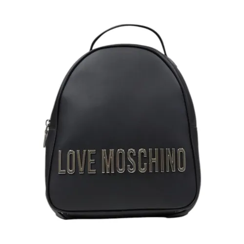 Chic Printed Rucksack with Zip Fastening - Love Moschino - Modalova