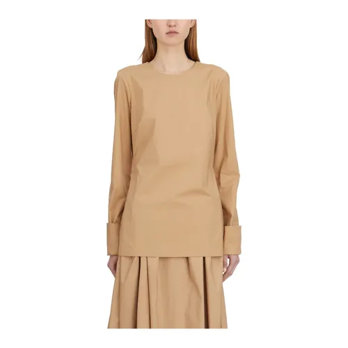 Cotton Crewneck Blouse - TheLatest - Modalova