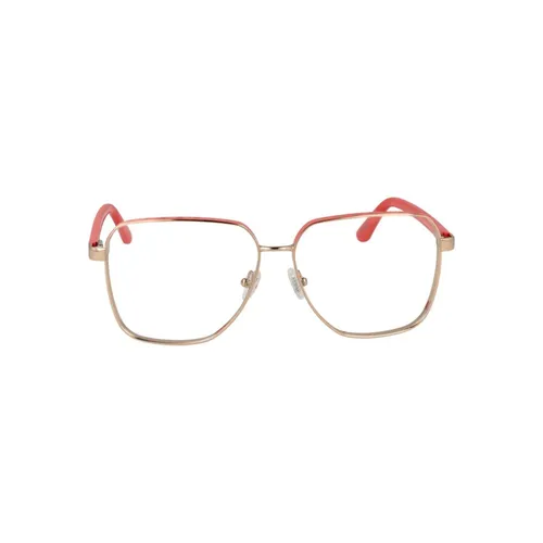 Gold Square Optical Frames with Branded Case - Guess - Modalova