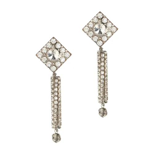 Crystal Drop Earrings - Alessandra Rich - Modalova