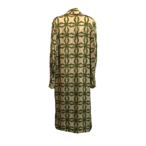 Ethnic Viscose Stretch Jacket Camel Green - Bazar Deluxe - Modalova