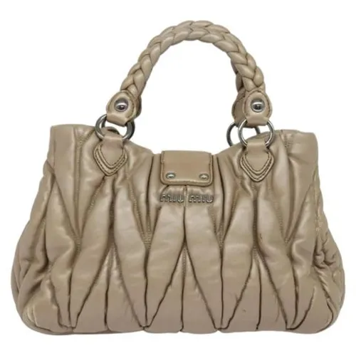 Pre-owned Leather Handbag - Miu Miu Pre-owned - Modalova