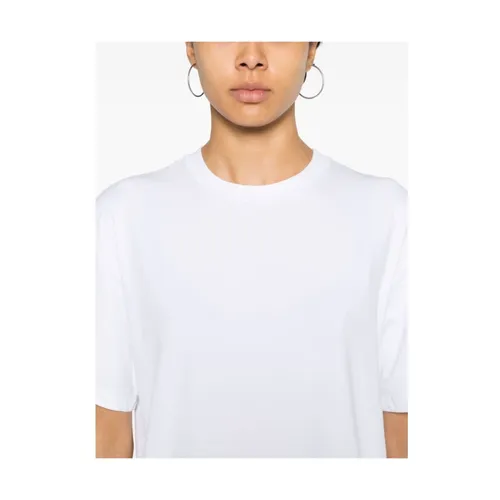 White Jersey Crew Neck T-shirt - Mazzarelli - Modalova