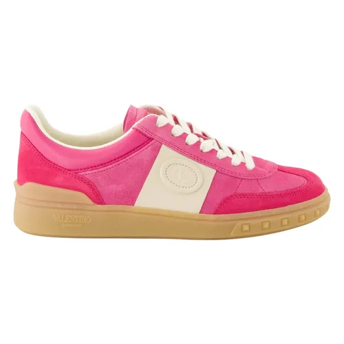 Leather Basket UpVillage Crosta Sneakers - Valentino Garavani - Modalova