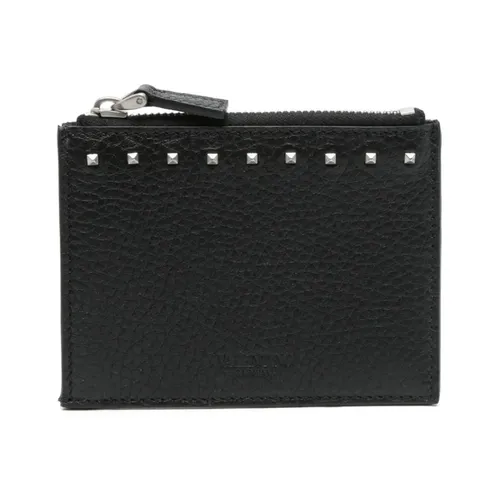 Leather Card Holder - Valentino Garavani - Modalova