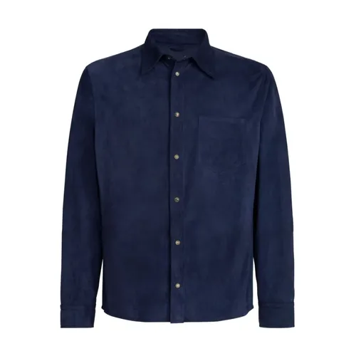 Suede Texture Shirt - Brunello Cucinelli - Modalova