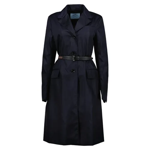 Re-nylon Trench with Belt - Prada - Modalova