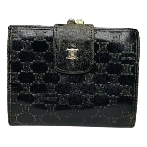 Pre-owned Vintage Leather Wallet - Celine Vintage - Modalova