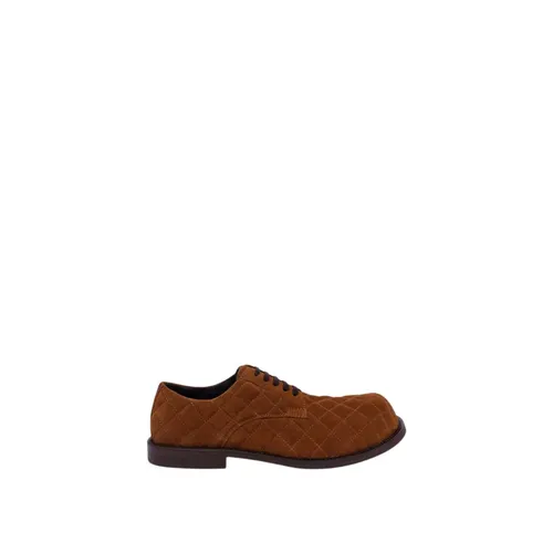 Quilted Suede Derby - Moschino - Modalova