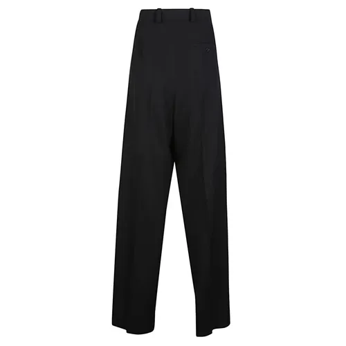 Black Wool Trousers - Balenciaga - Modalova