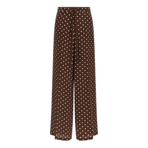 Sbillo Polka Dot Silk Trousers - P.a.r.o.s.h. - Modalova