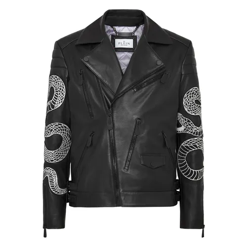 Leather Biker Snake - Philipp Plein - Modalova