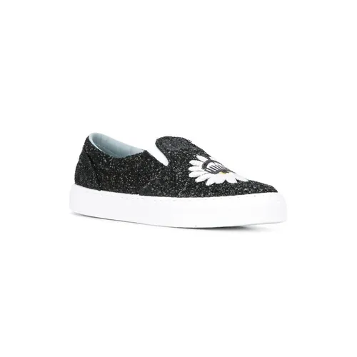 Black Slip-On Shoes - Chiara Ferragni Collection - Modalova