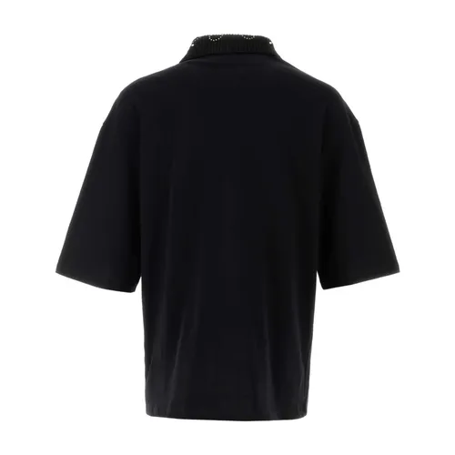 Stud Collar Oversized Polo - Amiri - Modalova