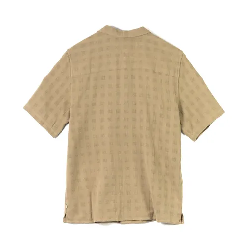 Navy Grid Short-Sleeve Shirt - Wax London - Modalova