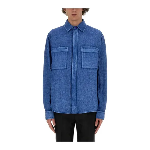 Textured Cotton Shirt Jacket - Burberry - Modalova