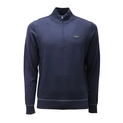 Wool Sweater Half Zip MA 1292 - Aeronautica Militare - Modalova