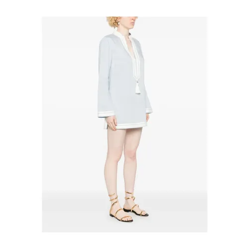 Sky Blue Shirt - Tory Burch - Modalova