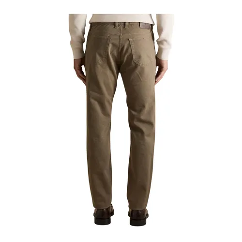 Cotton-Blend Zip and Button Trousers - Jeckerson - Modalova