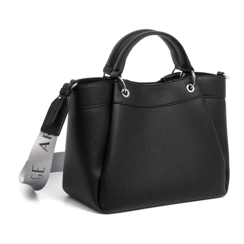 Adjustable Tote Bag with Magnet Closure - Armani Exchange - Modalova