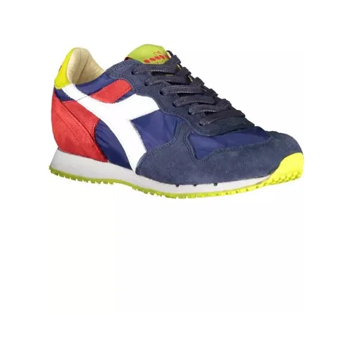 Blue Contrast Lace Sneakers - Diadora - Modalova