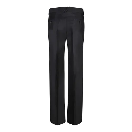 Black Trousers with Micro-Logo Detail - Burberry - Modalova