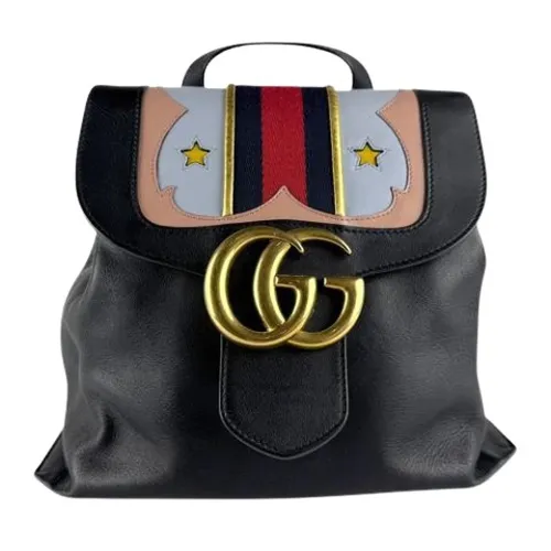 Pre-owned Leather Backpack - Gucci Vintage - Modalova