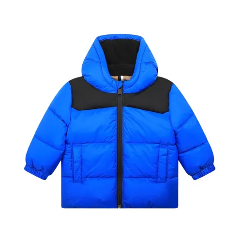 Bicolor Nylon Puffer Jacket - Hugo - Modalova