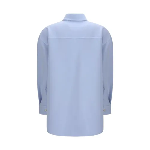 Fleece Wool Shirt with Tone - Fabiana Filippi - Modalova