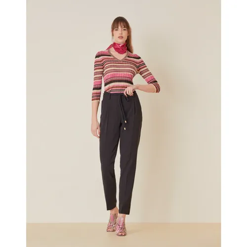 Pleated Solid Color Pants - Manila Grace - Modalova