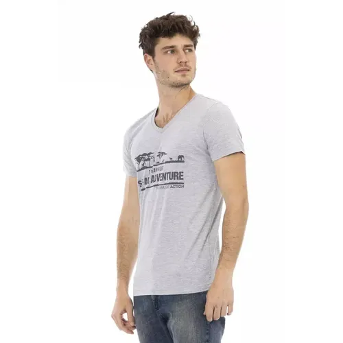 Chic V-Neck T-Shirt - Trussardi - Modalova
