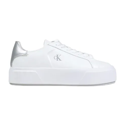 Minimalist Leather Sneakers - Calvin Klein - Modalova
