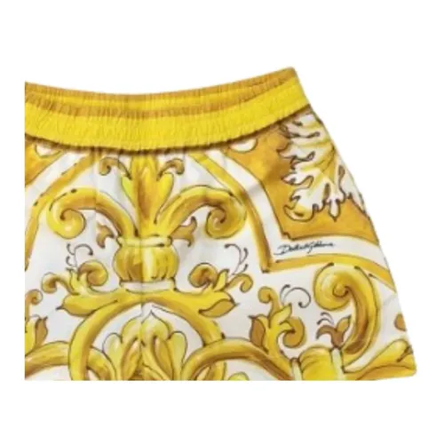 Majolica-patterned Shorts - Dolce & Gabbana - Modalova