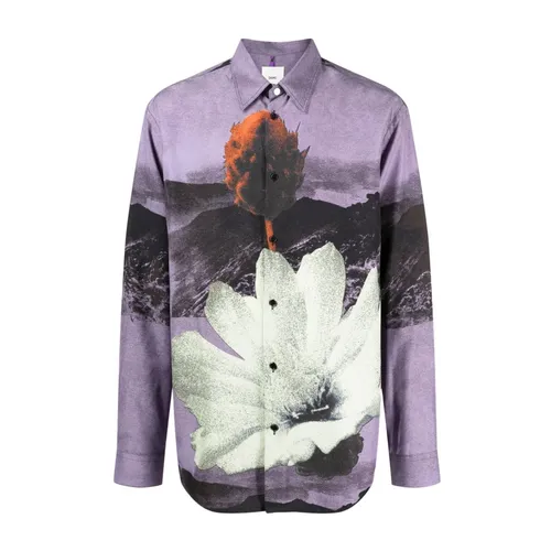 Graphic-print Button-up Shirt - Oamc - Modalova