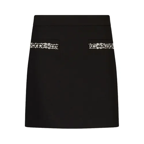 Mini Skirt With Rhinestones - Liu Jo - Modalova