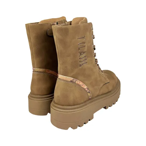 Beige Geo Classic Leather Ankle Boots - Alviero Martini 1a Classe - Modalova