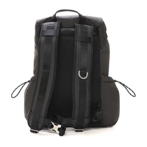 Logo Rucksack with Front Button Closure - Emporio Armani - Modalova