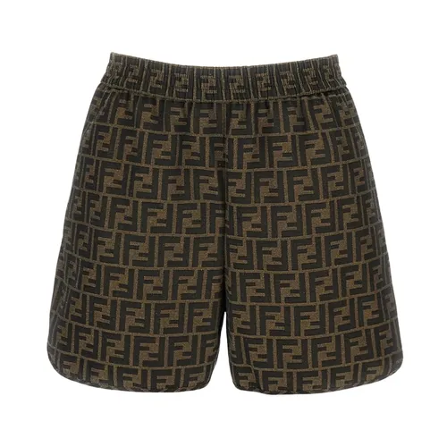 FF Logo Cotton-blend Shorts - Fendi - Modalova