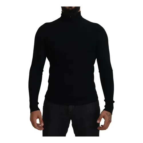 Black Wool Turtleneck - Dolce & Gabbana - Modalova