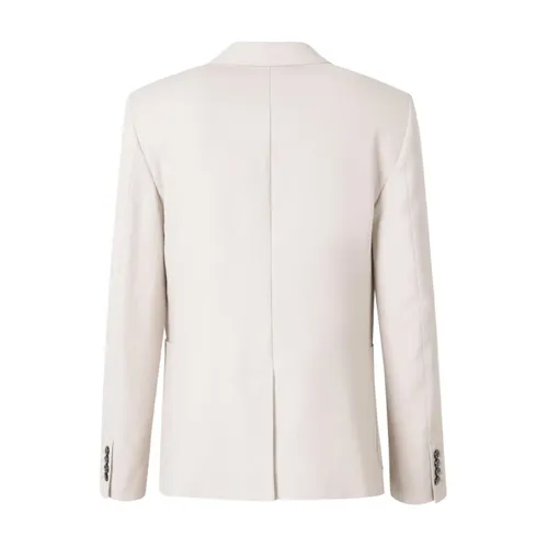 Beige Button Jacket with Patch Pockets - Ami Paris - Modalova