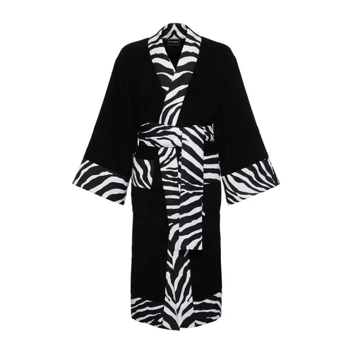 Terry Cotton Bath Robe - Dolce & Gabbana - Modalova