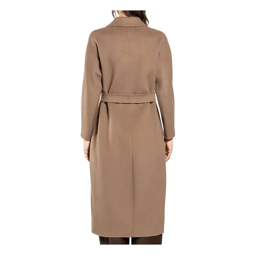 Double Drap Belted Coat - Max Mara - Modalova