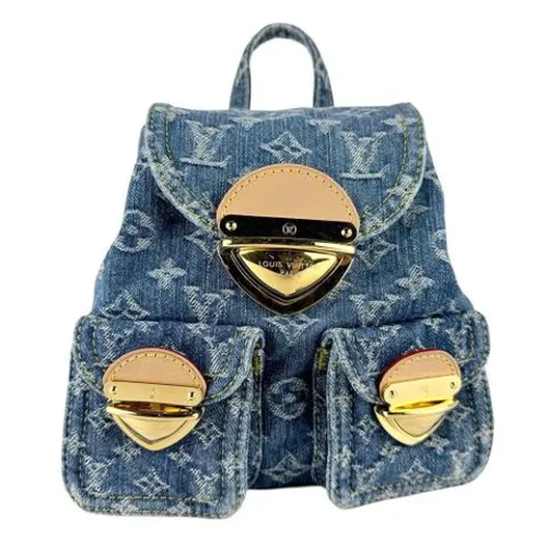 Pre-owned Denim Backpack - Louis Vuitton Vintage - Modalova