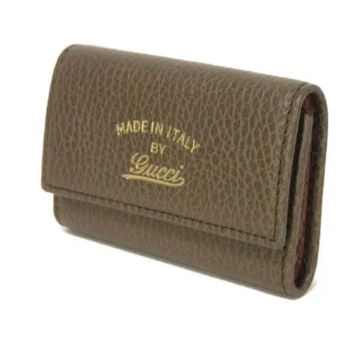 Pre-owned Leather Key Holder - Gucci Vintage - Modalova