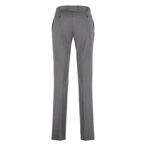 Stretch Wool Trousers - Canali - Modalova