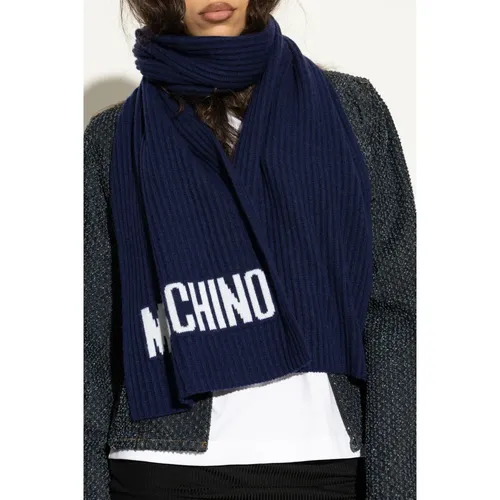 Scarf with logo - Moschino - Modalova