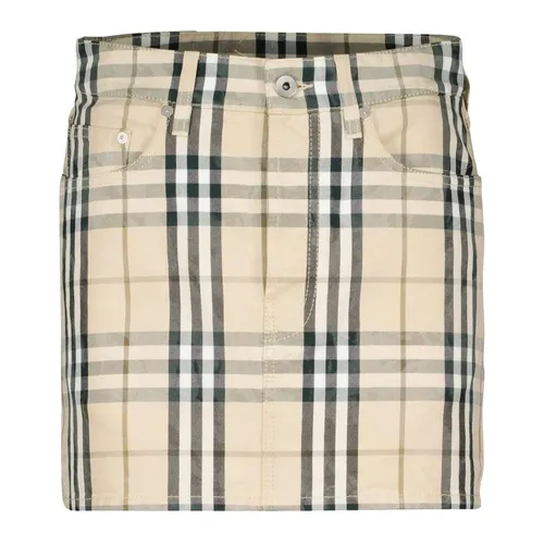 Falda Mini a Cuadros Vintage - Burberry - Modalova