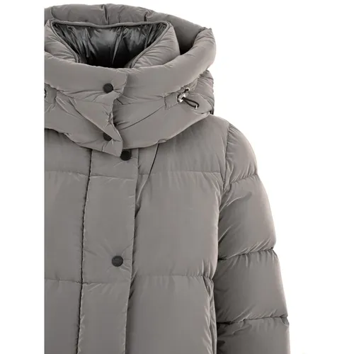 Velvet Texture Hooded Jacket - Moorer - Modalova