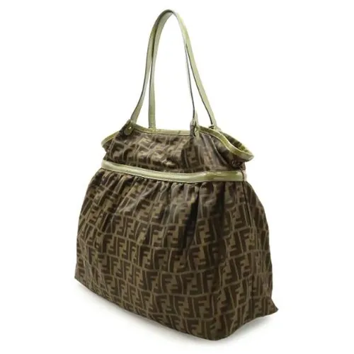 Pre-owned Zucca Nylon Canvas 2way Bag - Fendi Vintage - Modalova