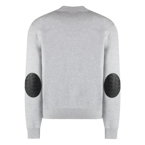 Cashmere sweater with leather details - Bottega Veneta - Modalova